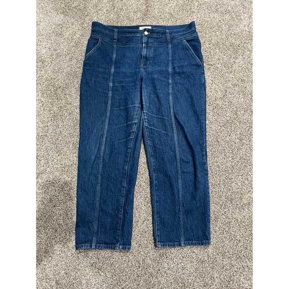 Madewell Denim - Madewell The Perfect Vintage Straight Jean Seamed Dark Wash Denim Size 38 x 28‎